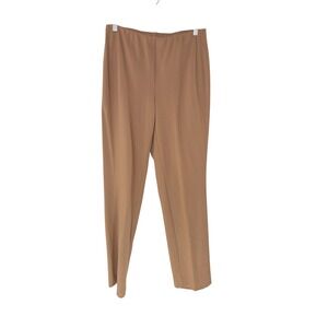 J. Jill Slim Leg Pants Tan Ponte Skinny Leg Work Office Pull On Small Tall